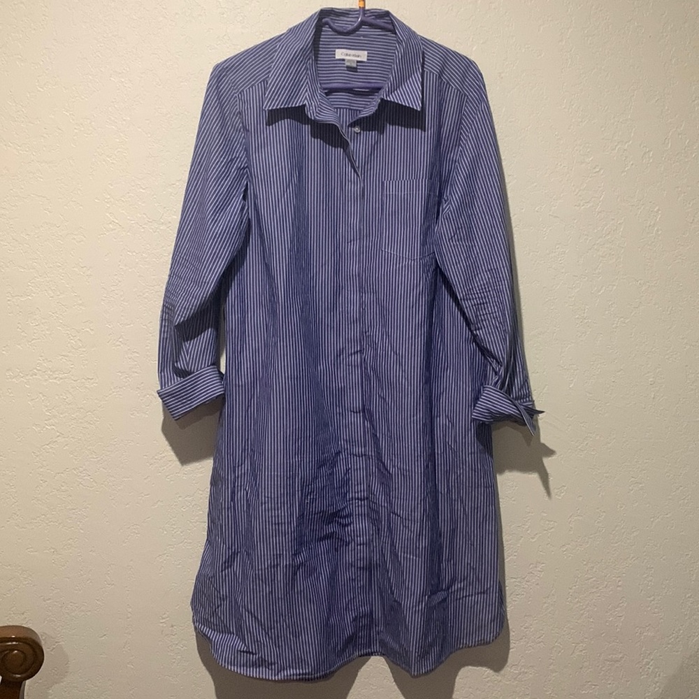 Calvin Klein Blue Tshirt Dress